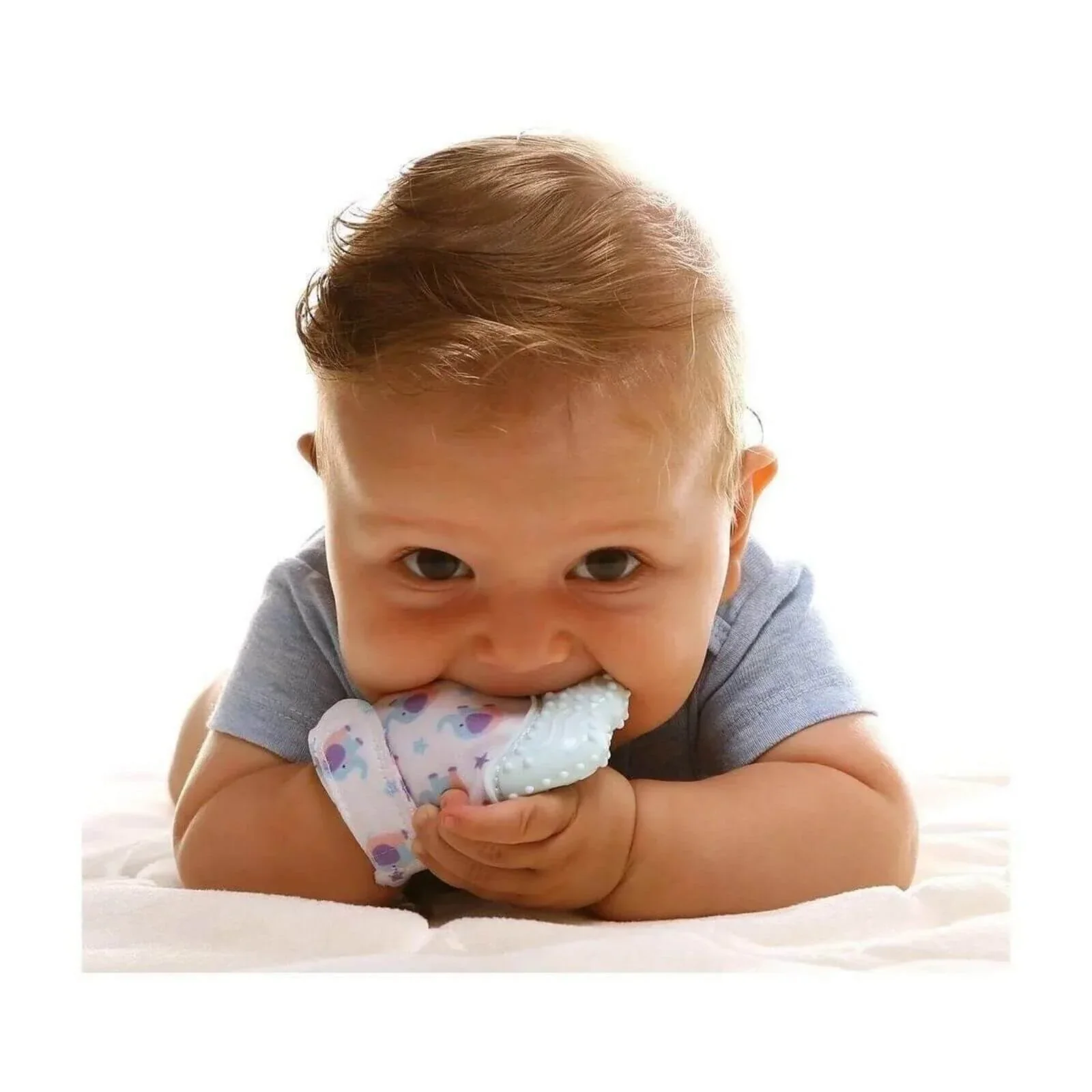 baby toys Baby Teething Mittens Green - Image 2