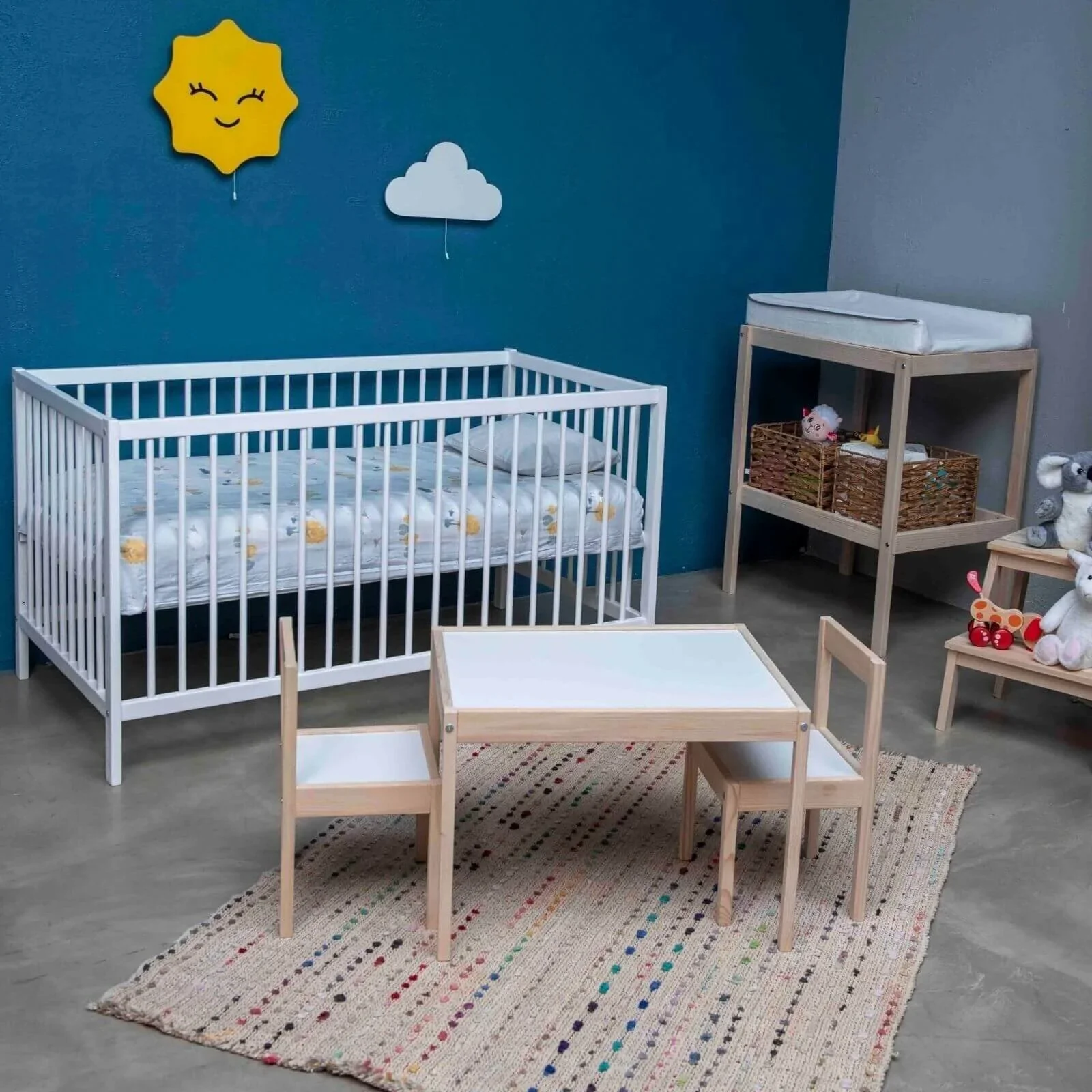 baby toys Montessori Wooden Table & Chair Set - Image 11