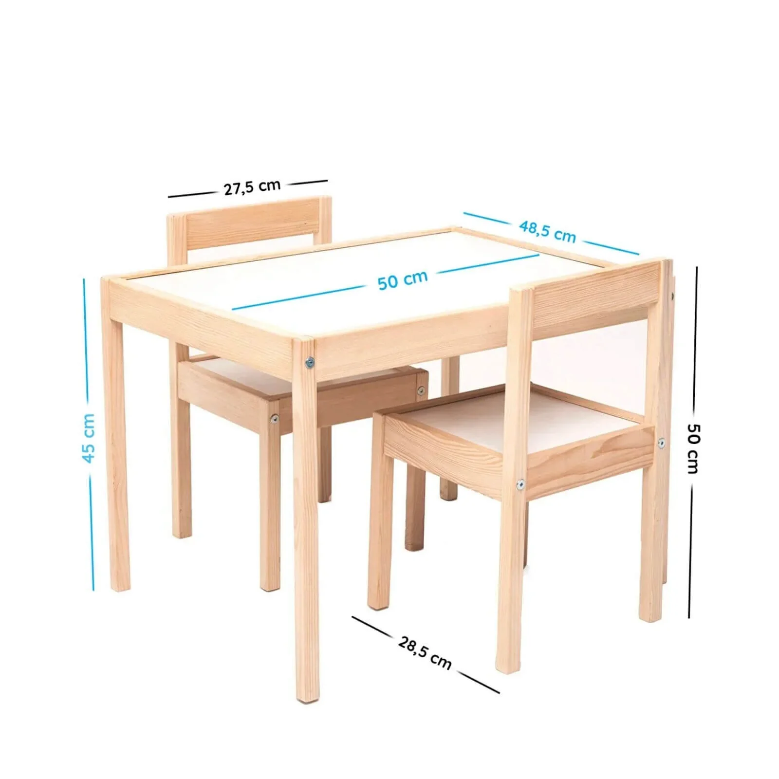 baby toys Montessori Wooden Table & Chair Set - Image 8