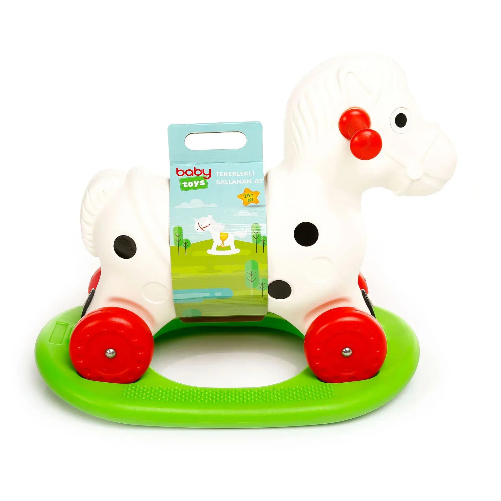 baby toys Rocking Horse with Wheels - Image 2