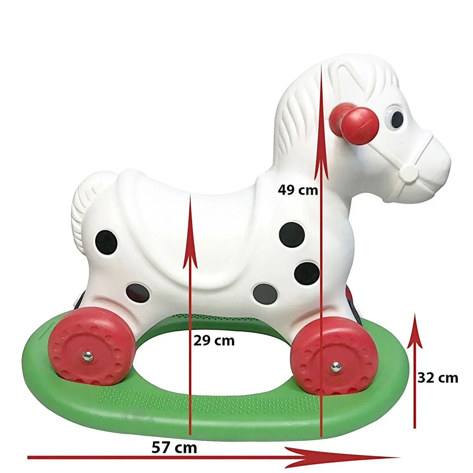 baby toys Rocking Horse with Wheels - Image 3