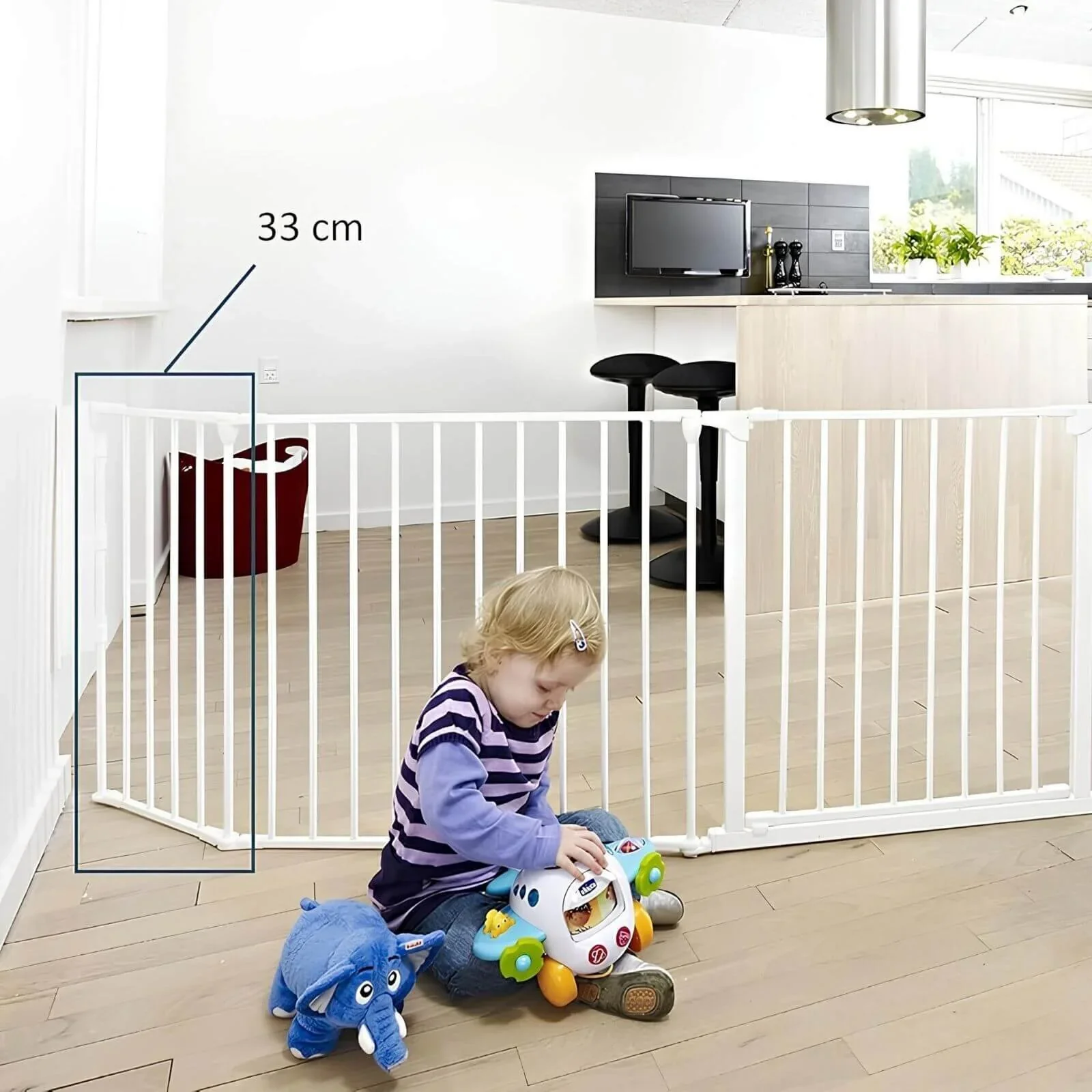 BabyDan Gate Section - White - Image 2