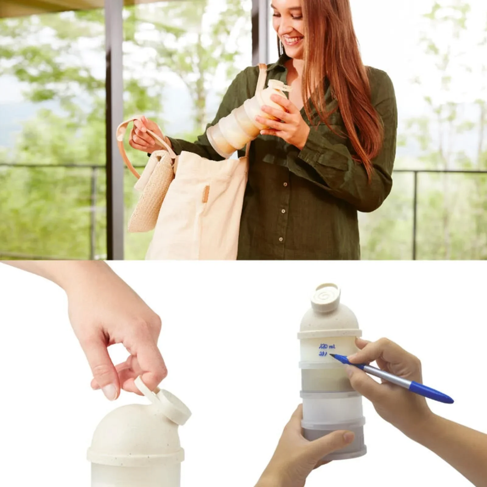 Babymoov Babydose Powdered Milk Dispenser - Mineral - Image 7