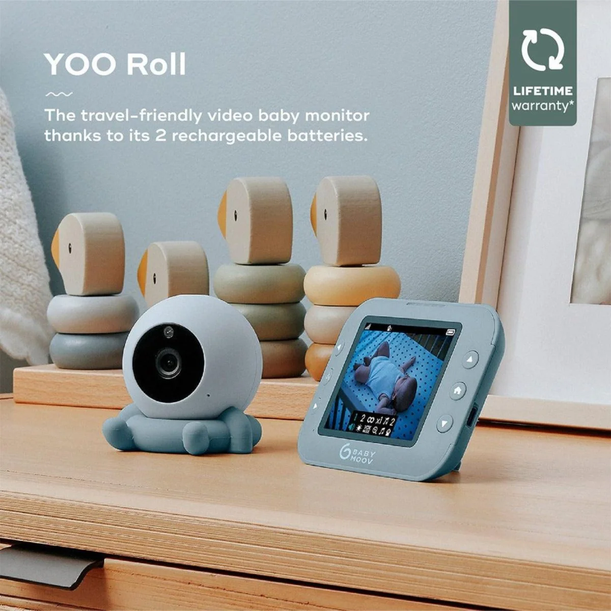 Babymoov Babyphone Yoo Roll Video Baby Monitor - Image 12