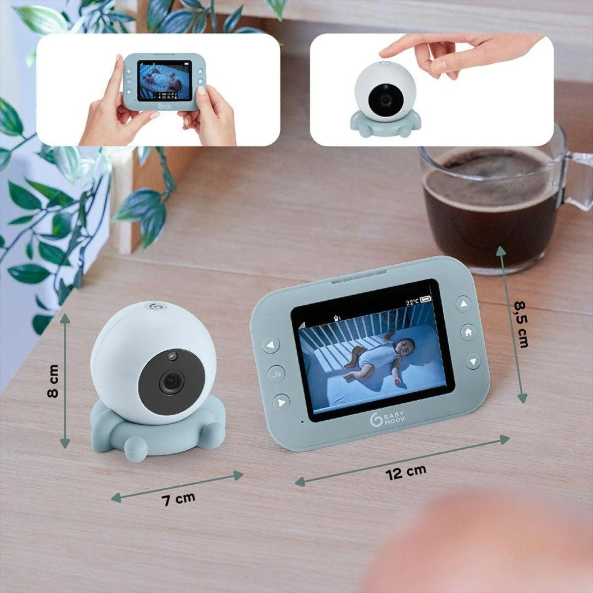 Babymoov Babyphone Yoo Roll Video Baby Monitor - Image 7