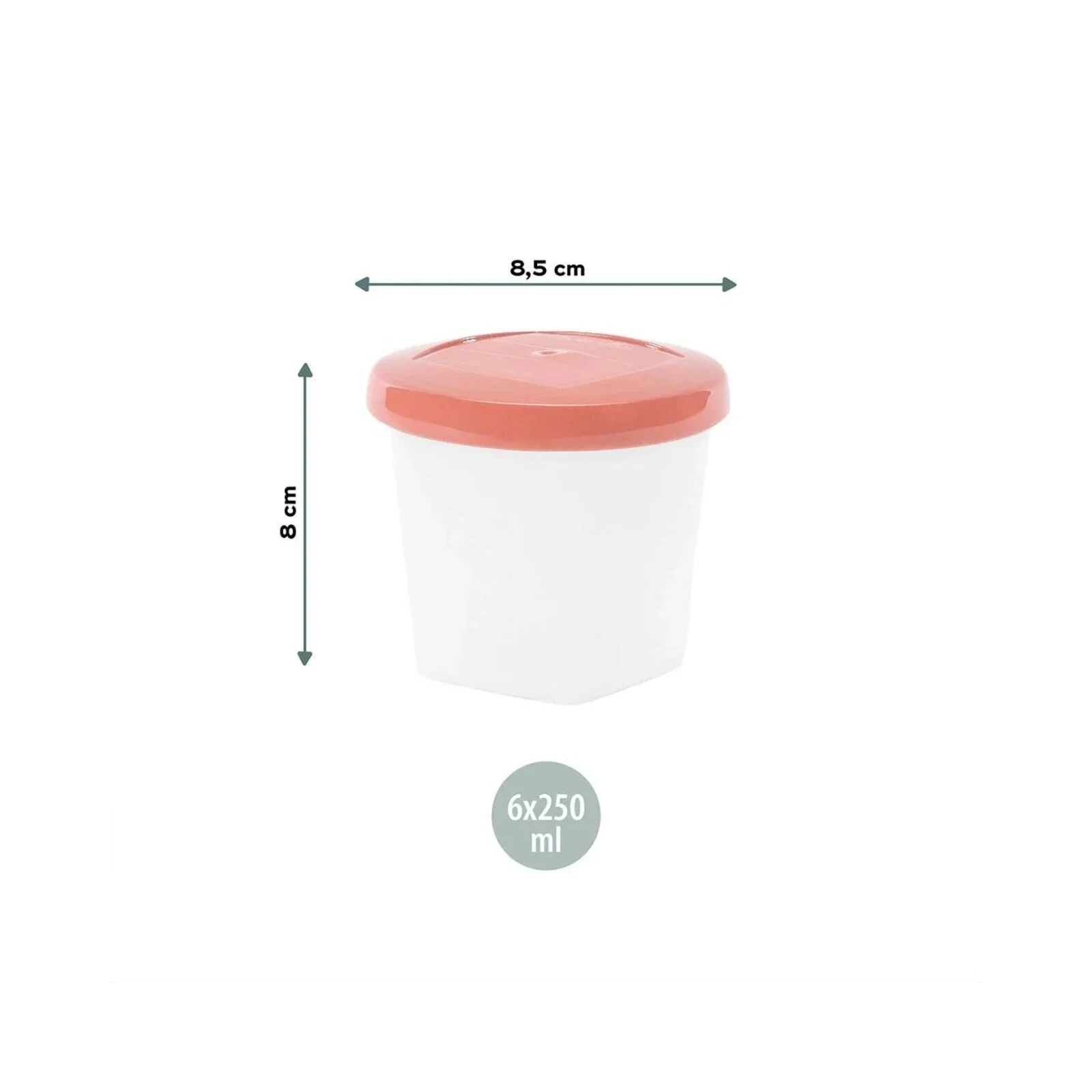 Babymoov Bio-Sourced Babybols Food Containers 250ml Pack of 6 - Image 5