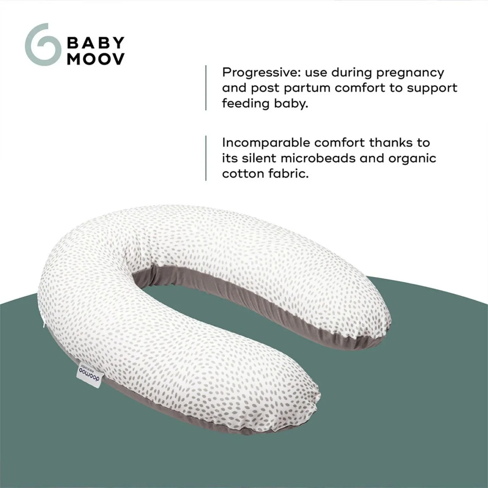 Doomoo Nursing Pillow Buddy - Risotto Taupe - Image 2