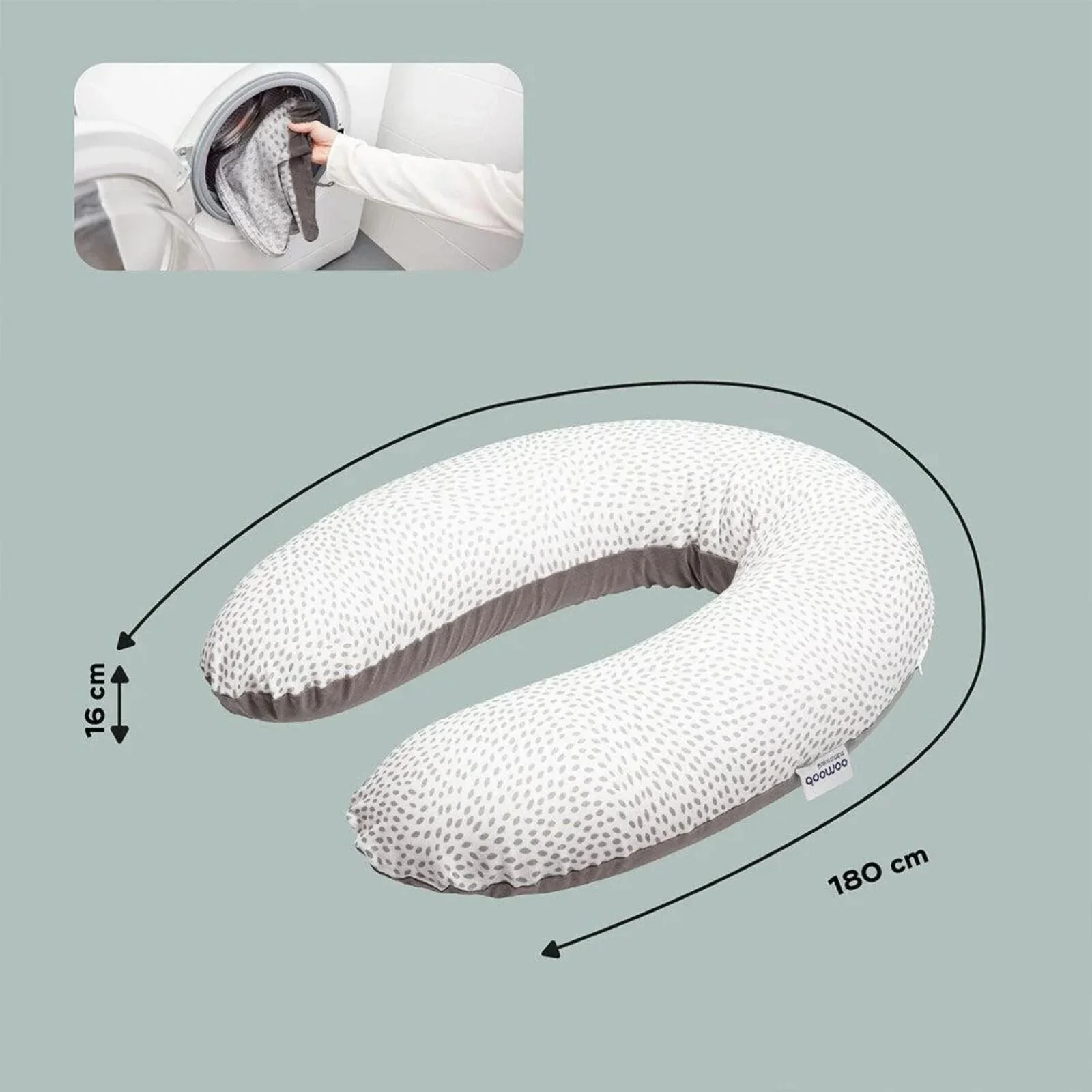 Doomoo Nursing Pillow Buddy - Risotto Taupe - Image 3