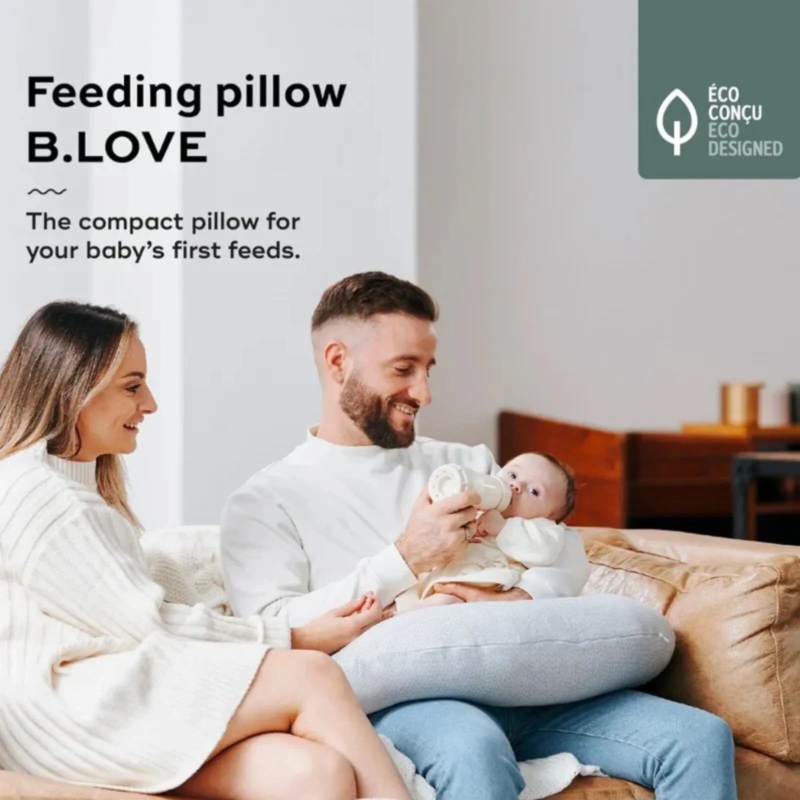 Babymoov Feeding Pillow - Mineral Grey - Image 4