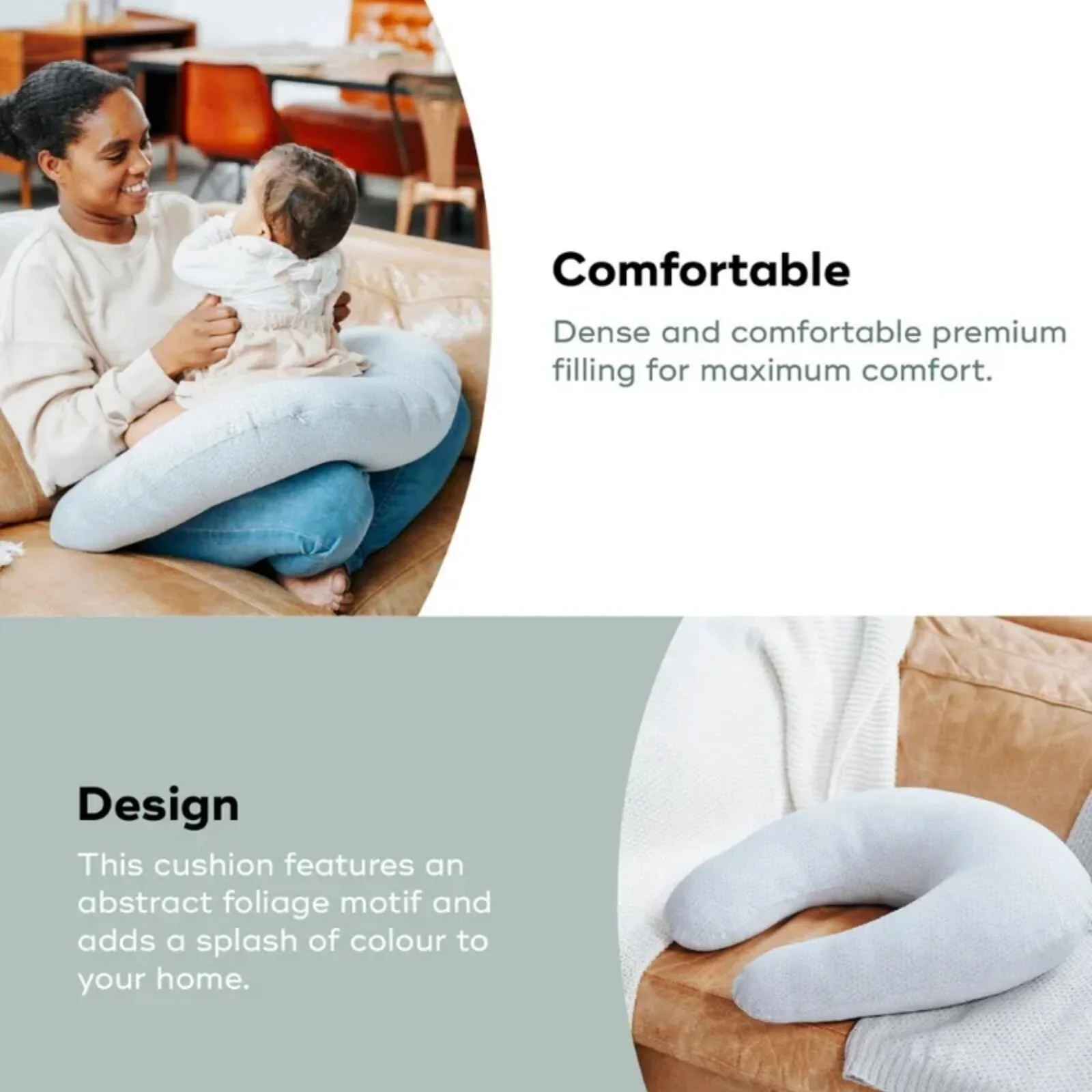 Babymoov Feeding Pillow - Mineral Grey - Image 5