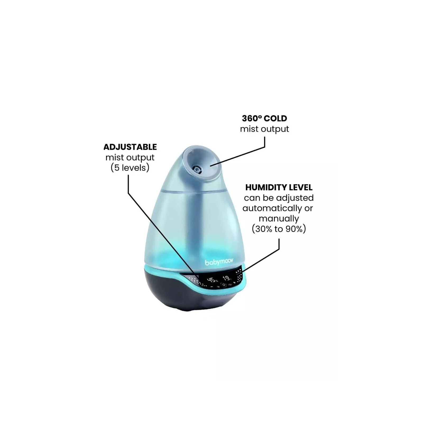 Babymoov Hygro Plus 3-in-1 Baby Humidifier - Image 2
