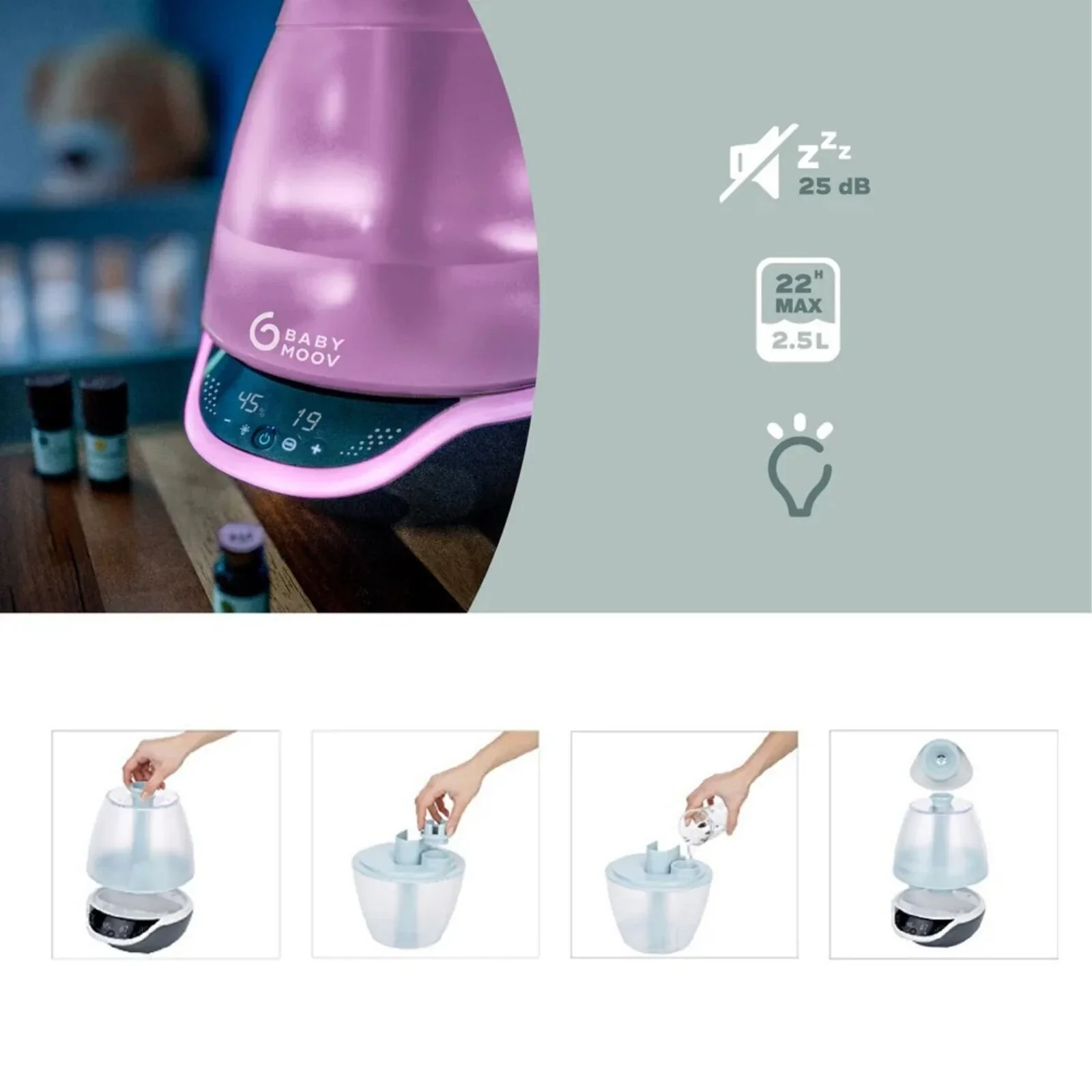 Babymoov Hygro Plus 3-in-1 Baby Humidifier - Image 5