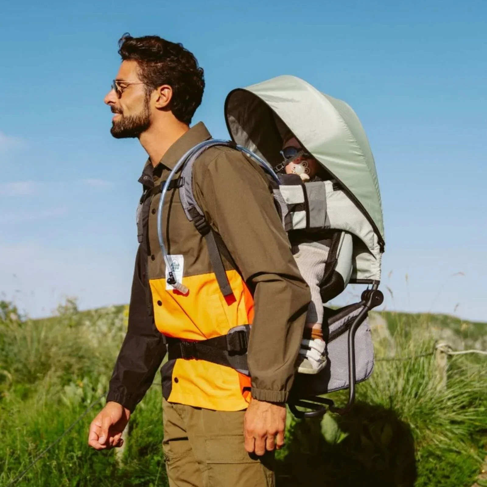 Babymoov Moov & Hike Baby Carrier - Sage Green - Image 4