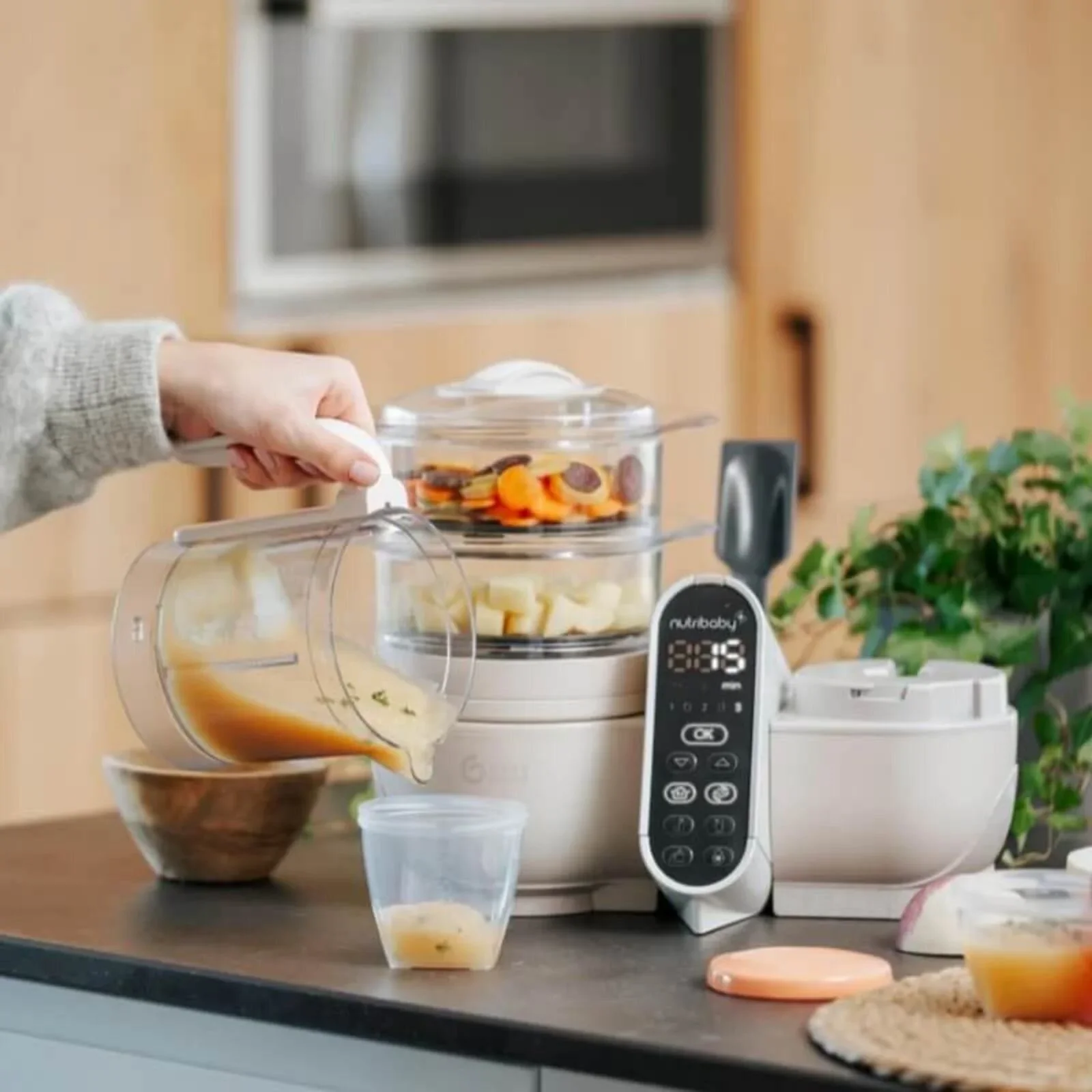Babymoov Nutribaby (+) 6-in-1 Baby Food Maker - Mineral - Image 14