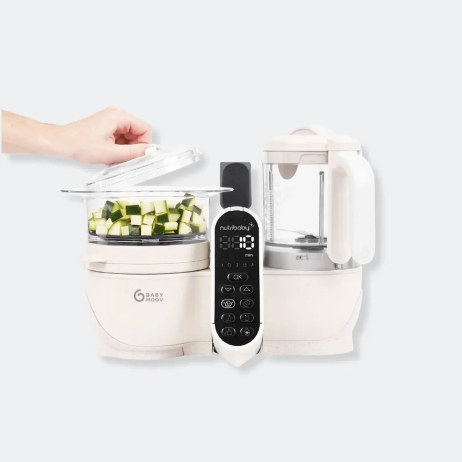 Babymoov Nutribaby (+) 6-in-1 Baby Food Maker - Mineral - Image 2