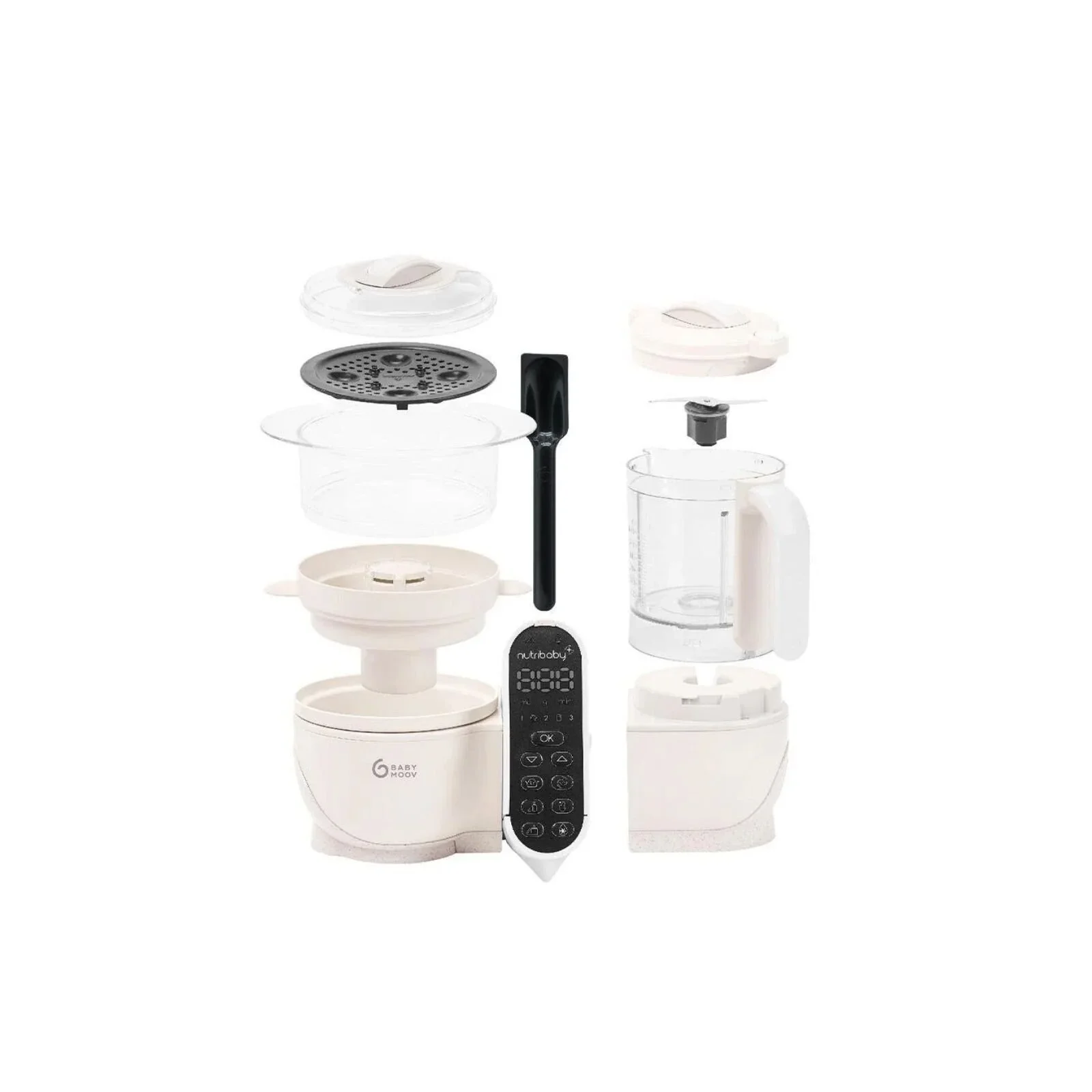 Babymoov Nutribaby (+) 6-in-1 Baby Food Maker - Mineral - Image 5