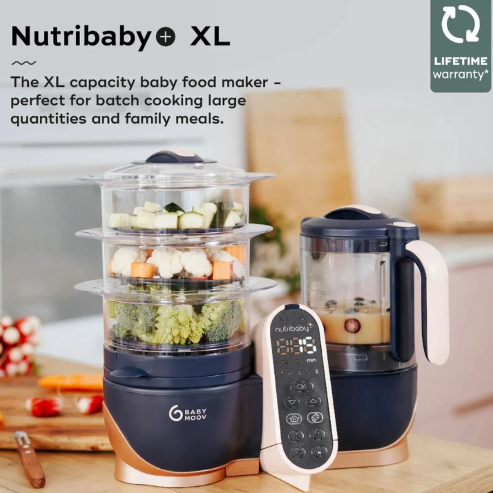 Babymoov Nutribaby Plus XL 5-in-1 Food Prep Machine - Image 10