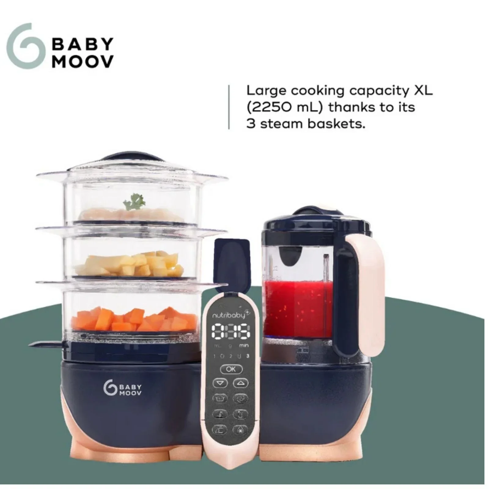 Babymoov Nutribaby Plus XL 5-in-1 Food Prep Machine - Image 4