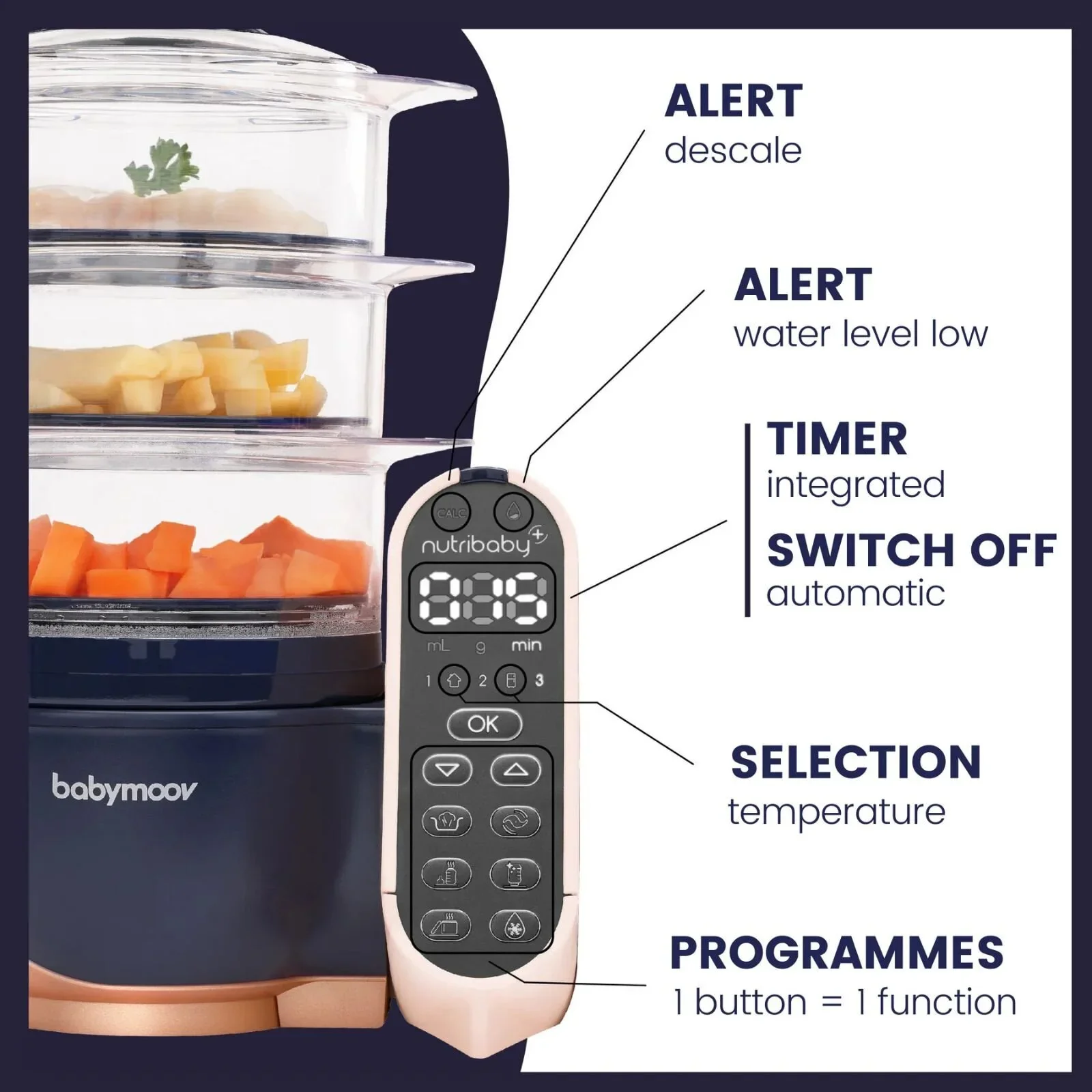 Babymoov Nutribaby Plus XL 5-in-1 Food Prep Machine - Image 8