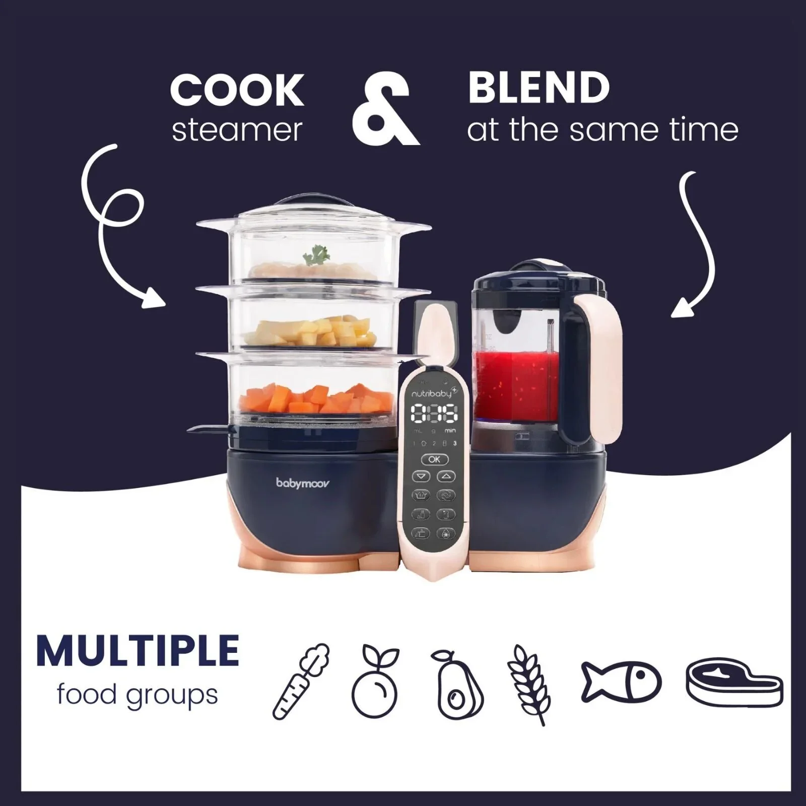 Babymoov Nutribaby Plus XL 5-in-1 Food Prep Machine - Image 9