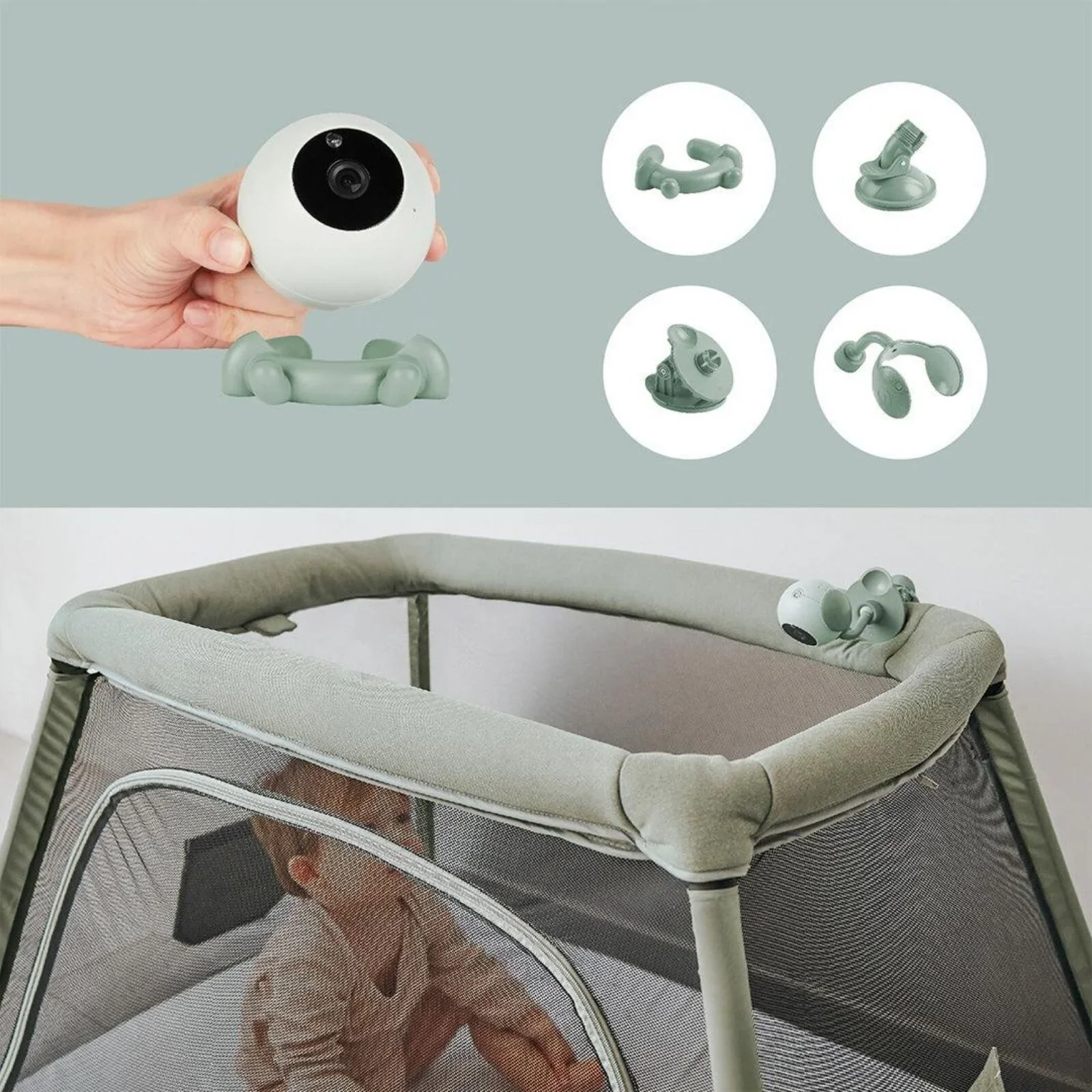 Babymoov Yoo Go Plus 5" HD Video Monitor - Green - Image 5