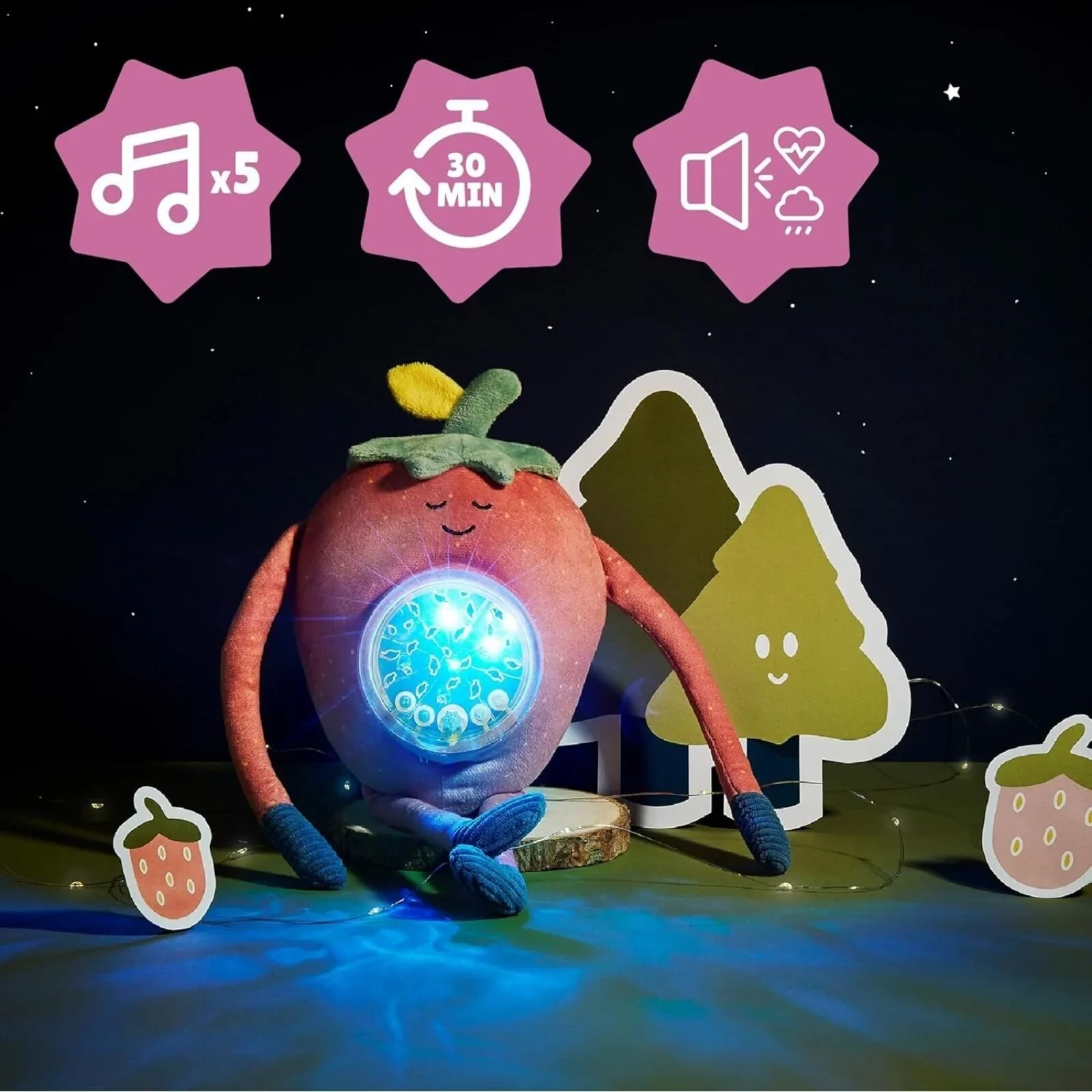 Badabulle Barnaby Plush Projection Night Light - Image 3