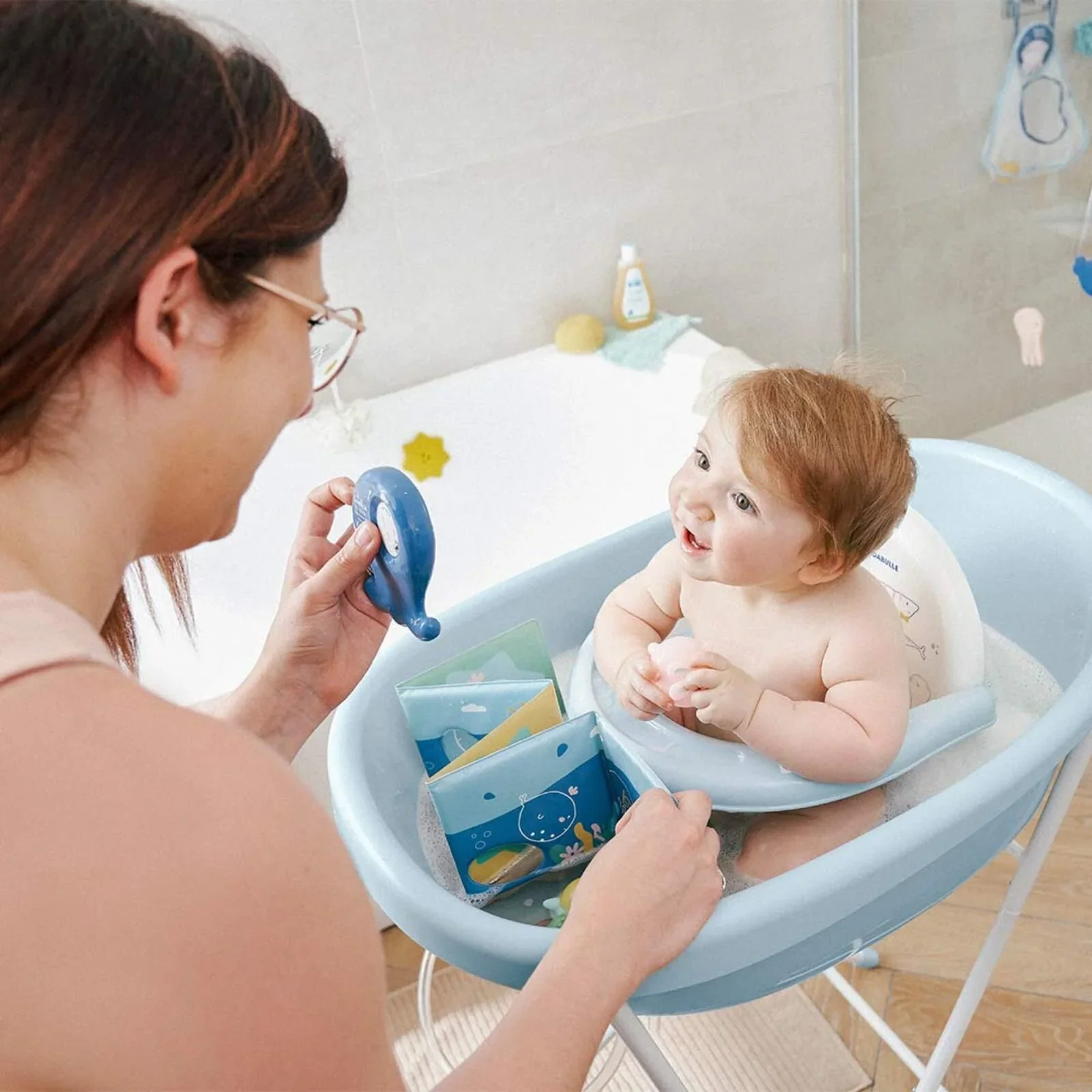 Badabulle Whale Baby & Toddler Bath Tub - Image 7