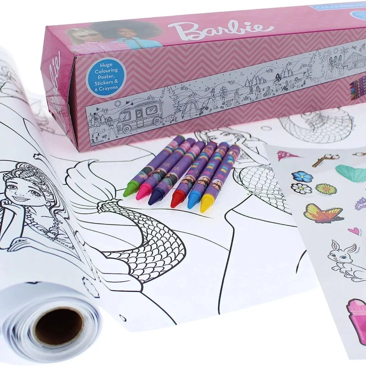 Barbie Colouring Roll - Image 2