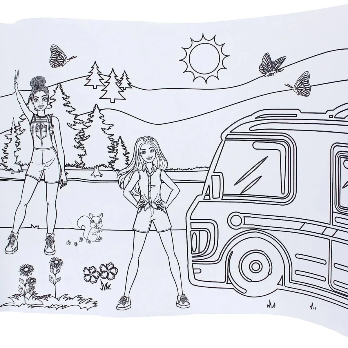 Barbie Colouring Roll - Image 3