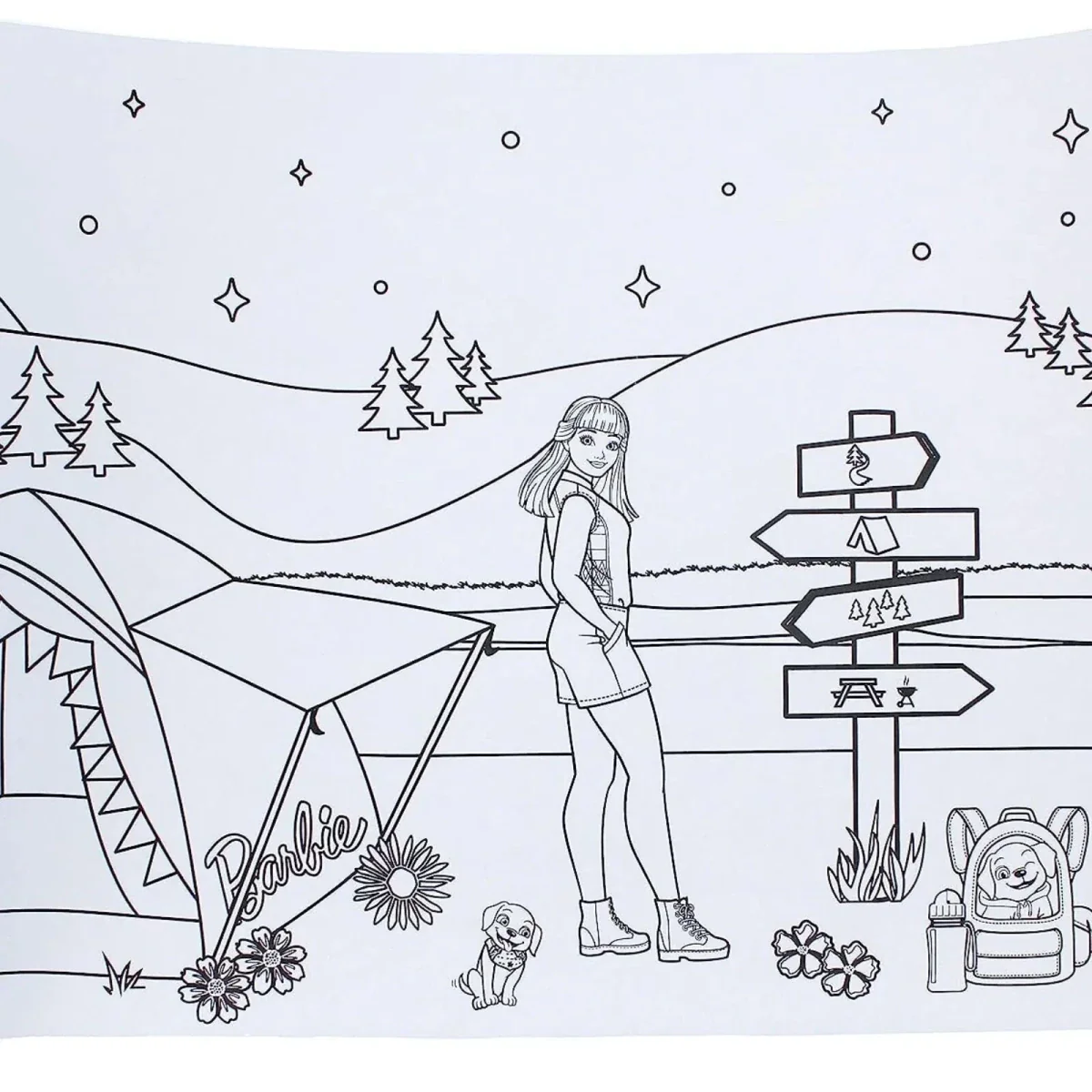 Barbie Colouring Roll - Image 5