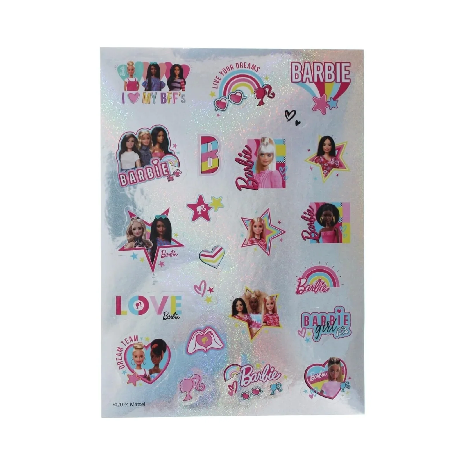 Barbie Holographic Sticker Sheet - Image 2