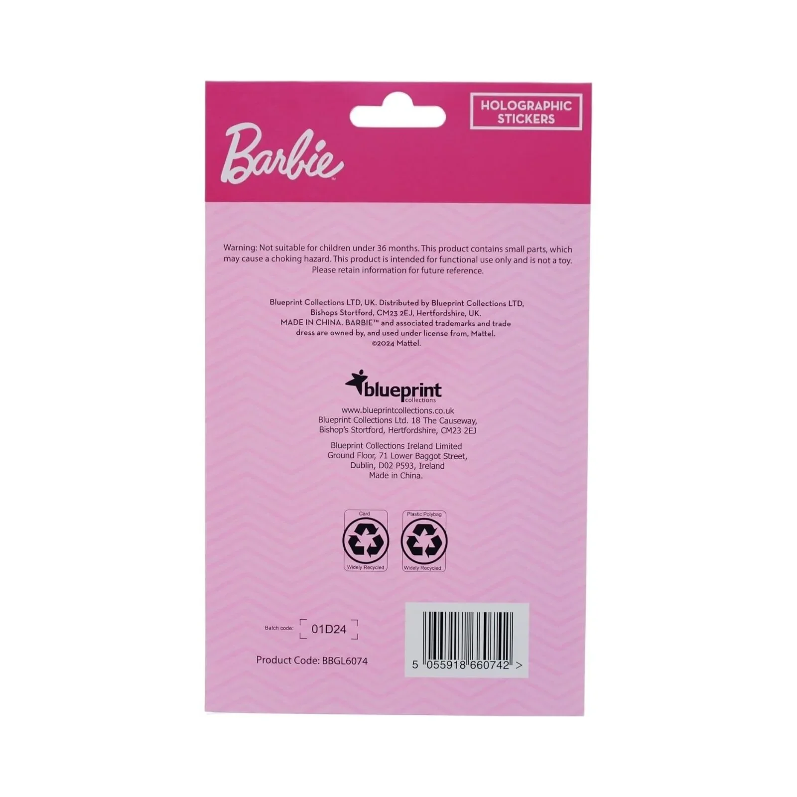 Barbie Holographic Sticker Sheet - Image 4