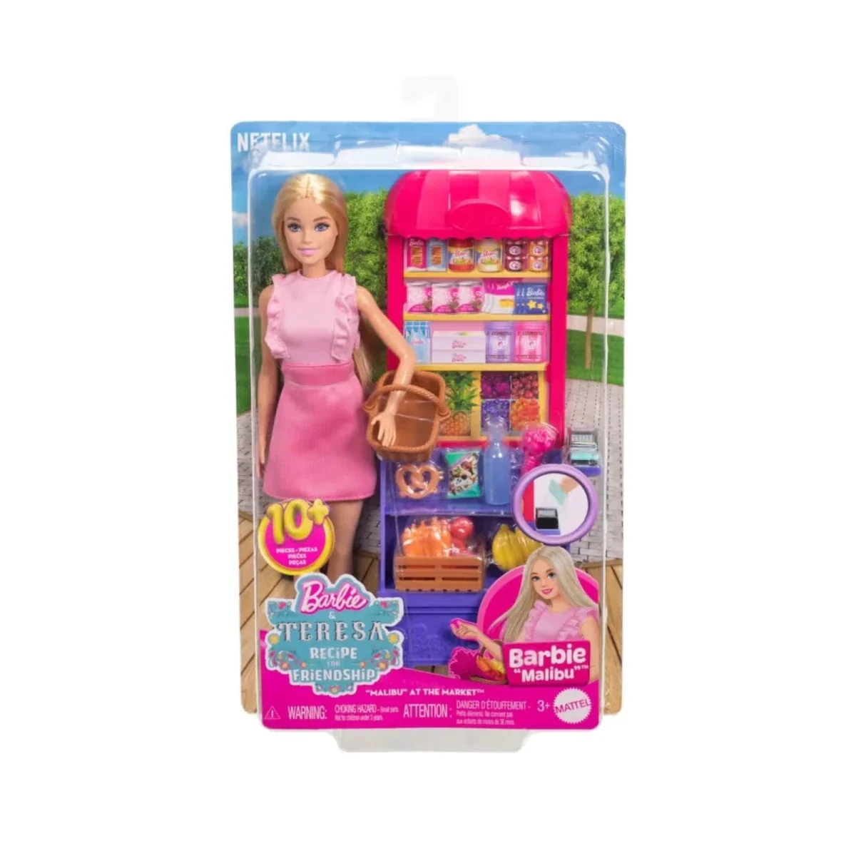 Barbie Malibu Shopping at the Market Playset & Doll - Image 8