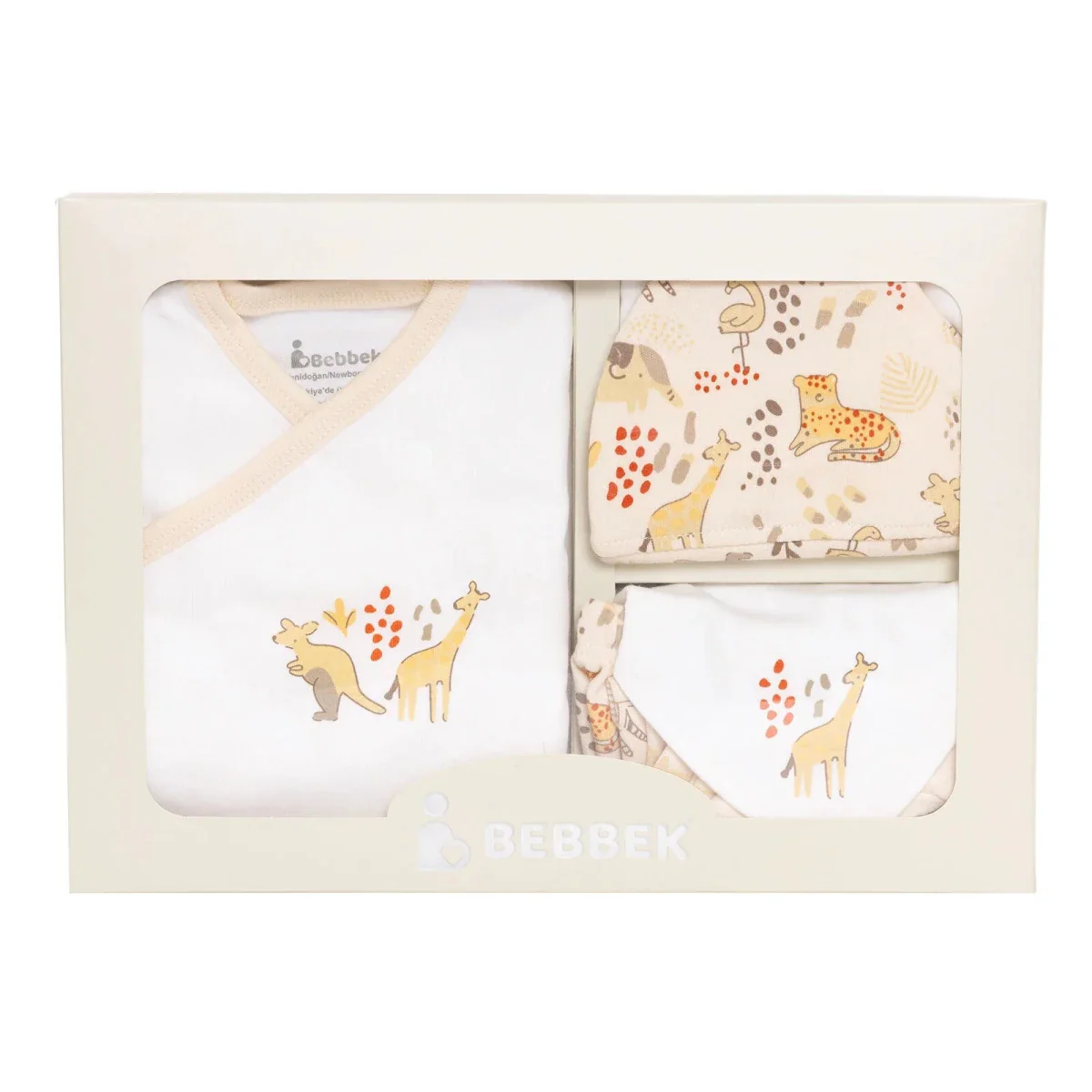 Bebbek Baby Girl 5 Pcs Newborn Starter Set - Ecru - Image 11