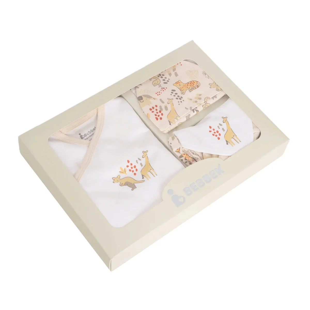 Bebbek Baby Girl 5 Pcs Newborn Starter Set - Ecru - Image 12