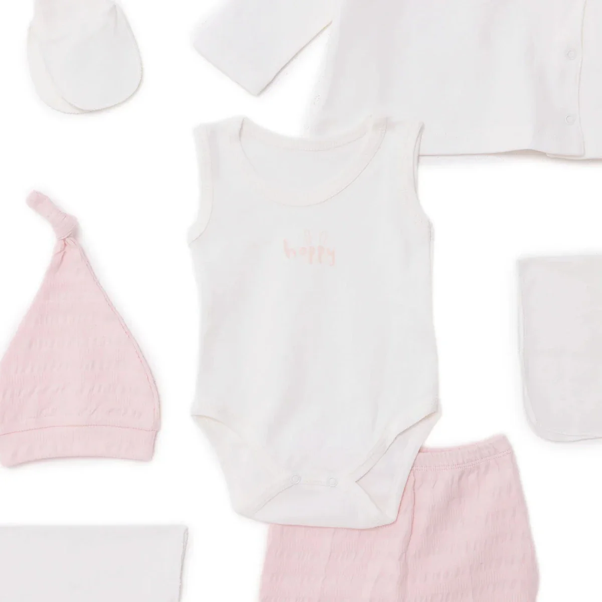 BEBBEK GIRLS 10PC NEWBORN SET ANIMAL WIT - Ecru - Image 4