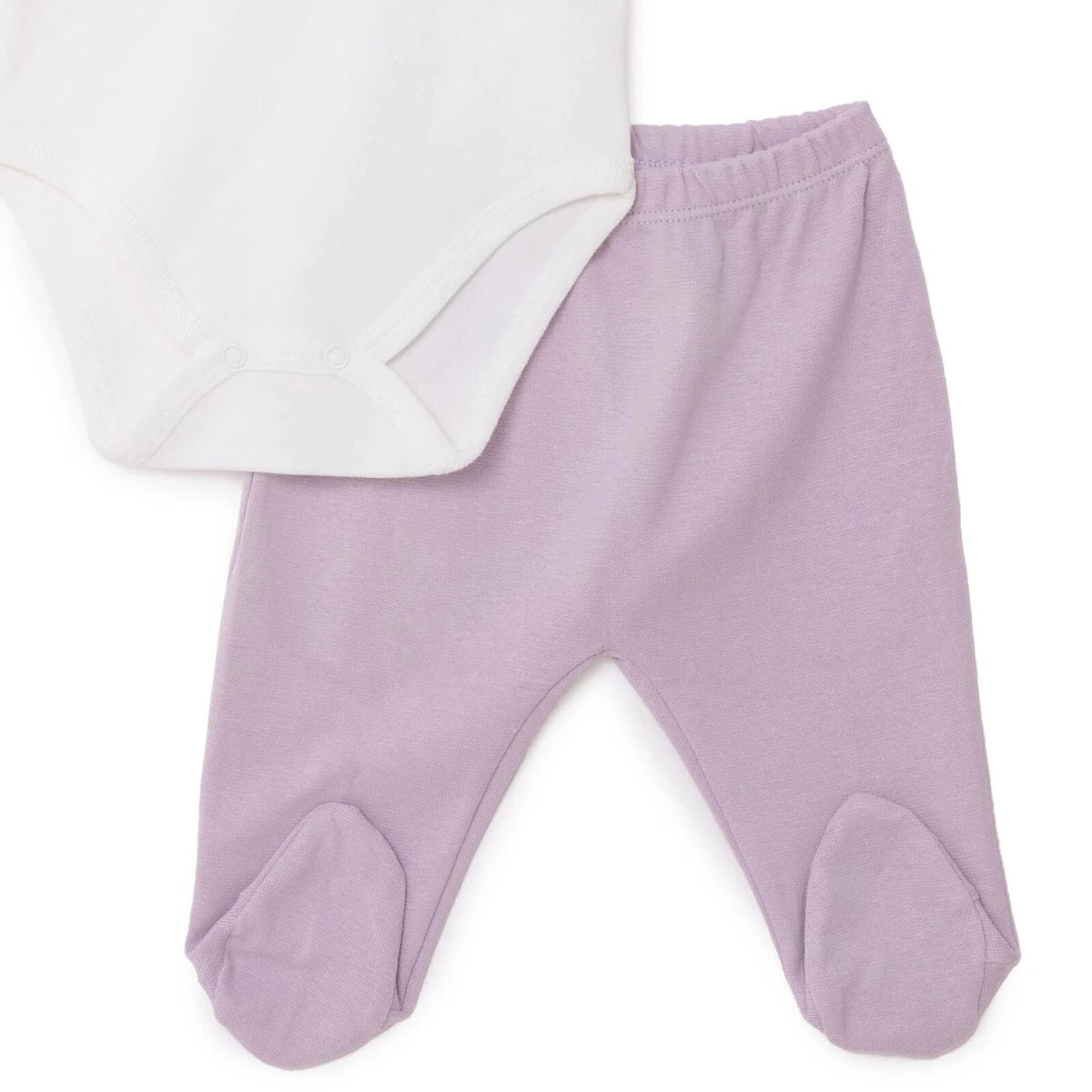 Bebbek Girls 10pc Newborn Set Animal with Poppers V-Neck Long Leg Long Sleeve - Ecru - Image 6