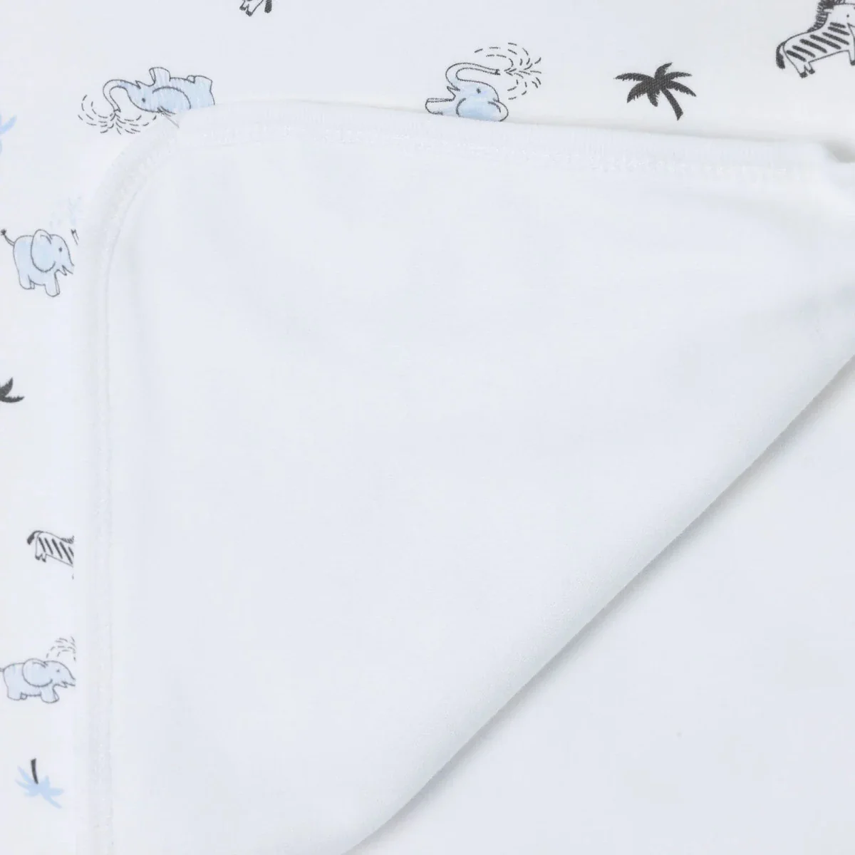 Bebecix Boys Cotton Jersey Blankets - Ecru - Image 8