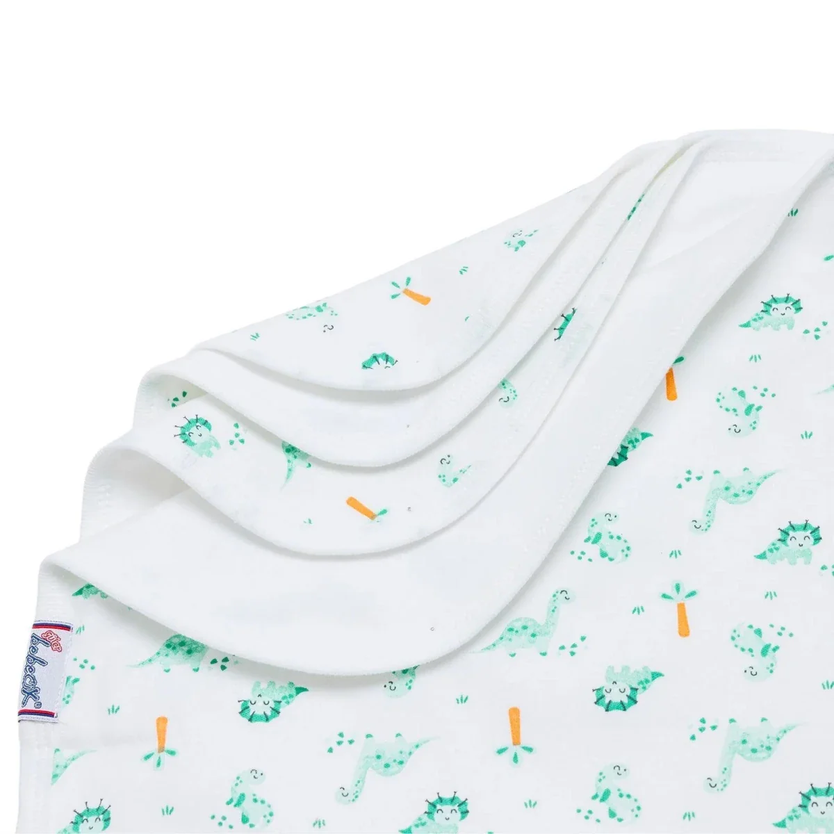 Bebecix Boys 100% Cotton Jersey Blankets 80x90 cm - Ecru - Image 6