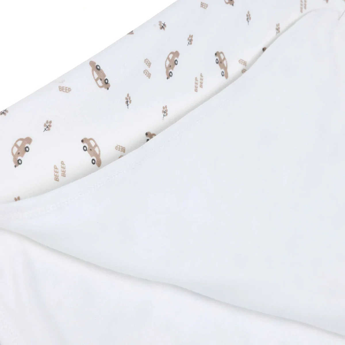 Bebecix Boys Cotton Jersey Blankets - Ecru - Image 4