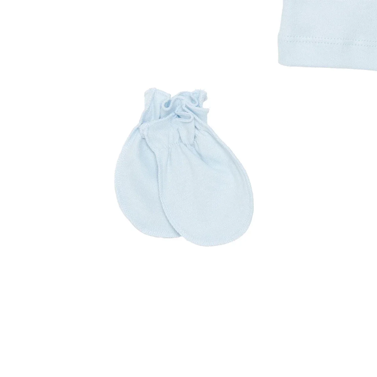 Bebetto Boys 5-Piece Newborn Hospital Set Snap Fastening Little Boss Shirt Collar Full Length Long S - Blue - Image 5