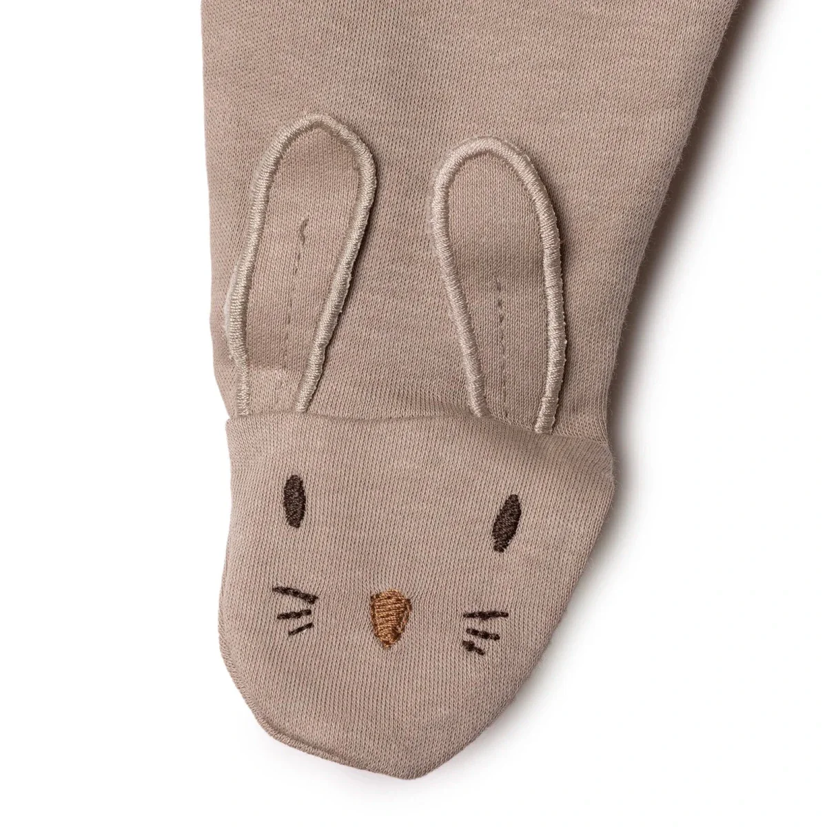 Bebetto Boys Bodysuit & Footed Bottom Set Animal Print Snap Fastening Baby Carrot Crew Neck Full Len - Brown - Image 7
