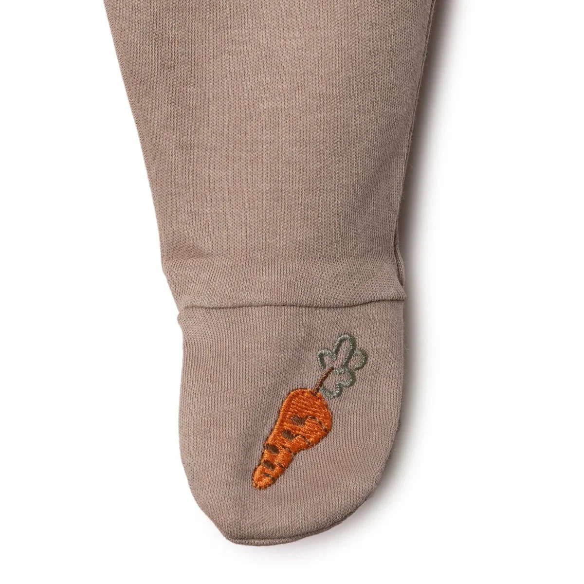 Bebetto Boys Bodysuit & Footed Bottom Set Animal Print Snap Fastening Baby Carrot Crew Neck Full Len - Brown - Image 8