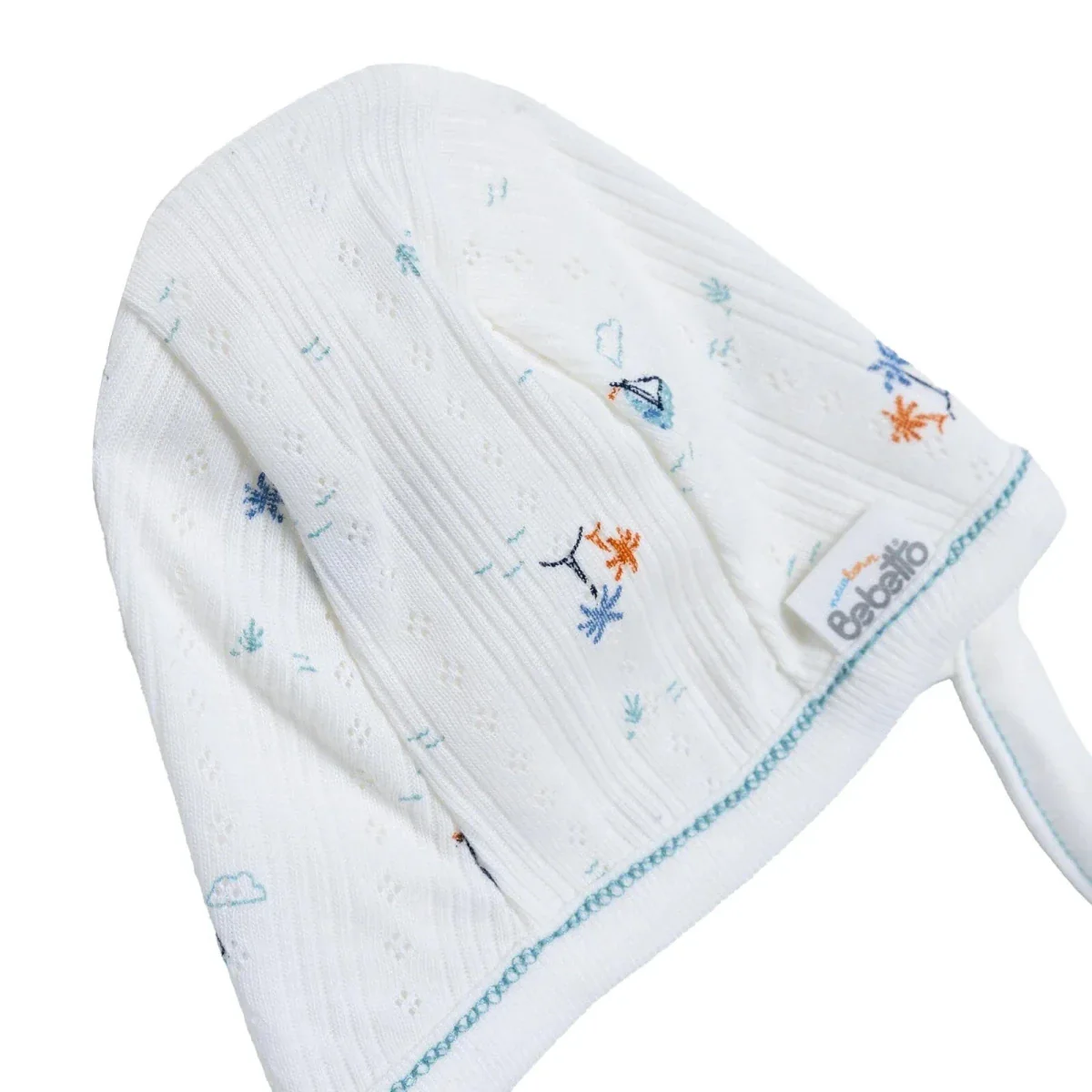 Bebetto Boys Hat Nautical Print - Petrol Green - Image 7