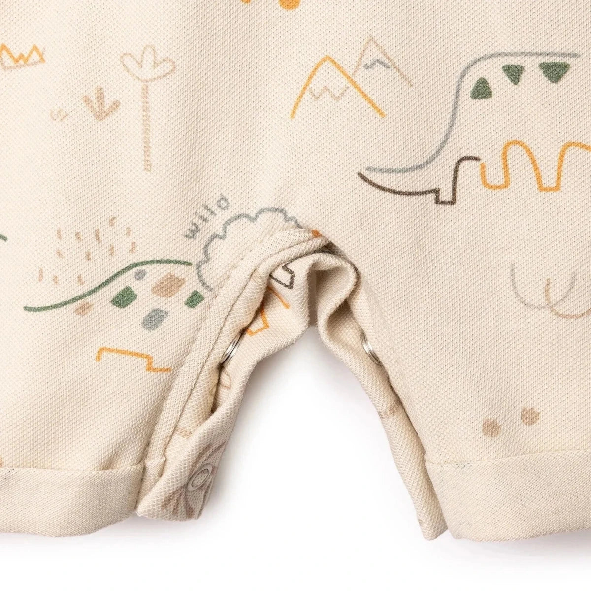 Bebetto Boys Short Dungarees & T-shirt - Beige - Image 5