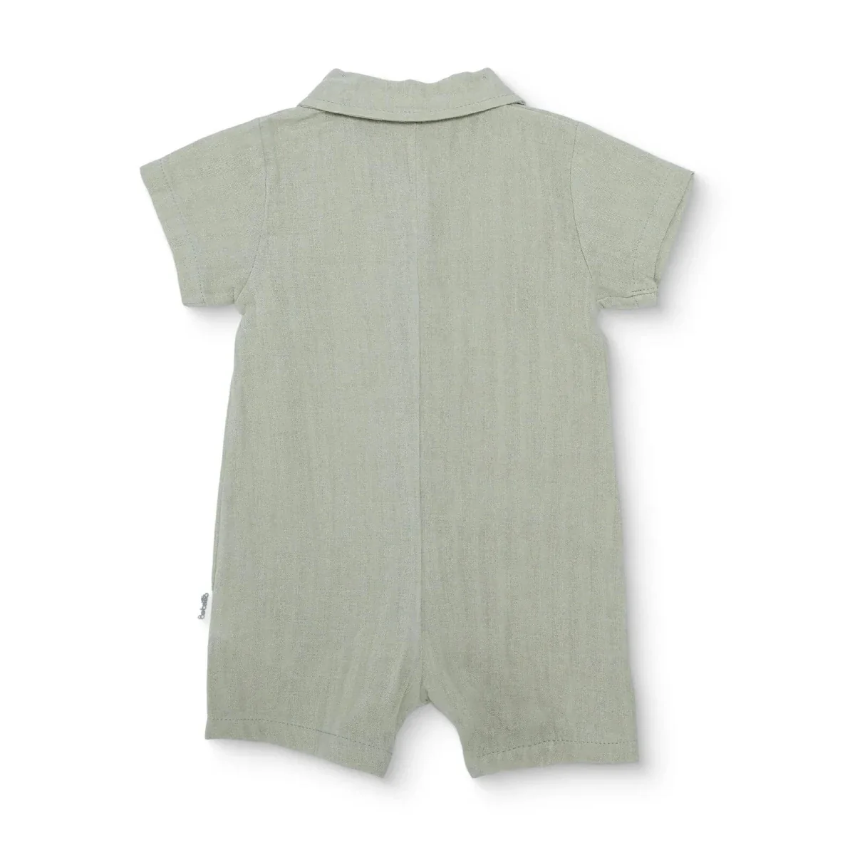 Bebetto Boys Muslin Short Romper - Green - Image 2