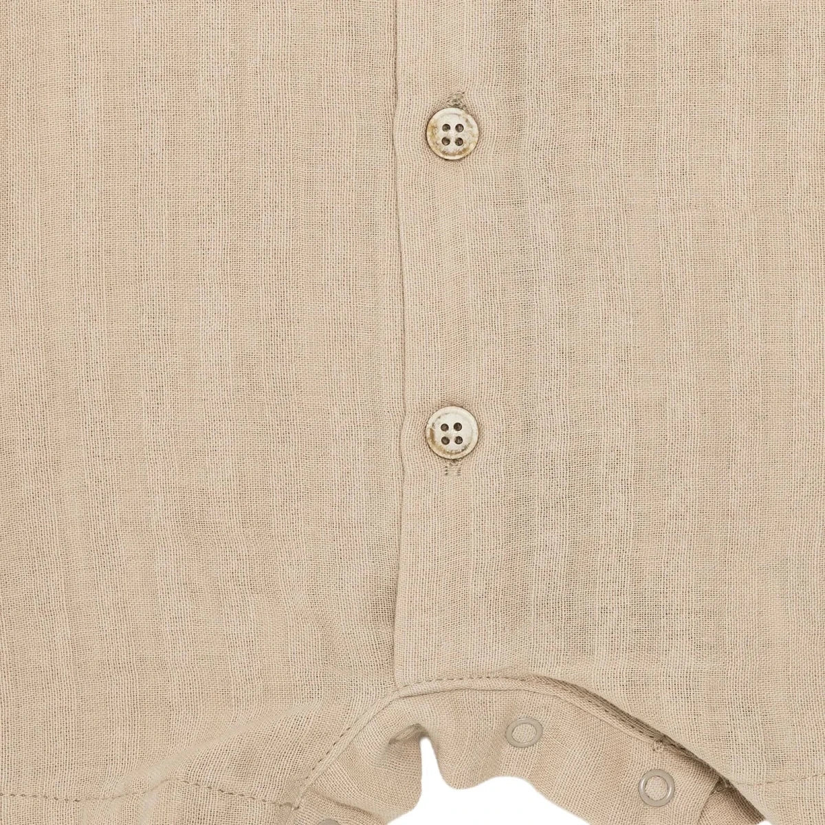 Bebetto Boys Muslin Short Romper - Beige - Image 5