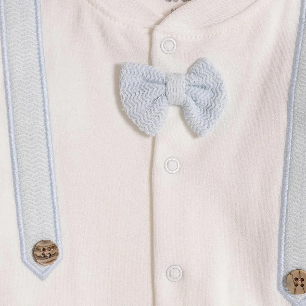 Bebetto Boys Sweatshirt & Footed Bottom Set Long Slee - Blue - Image 3