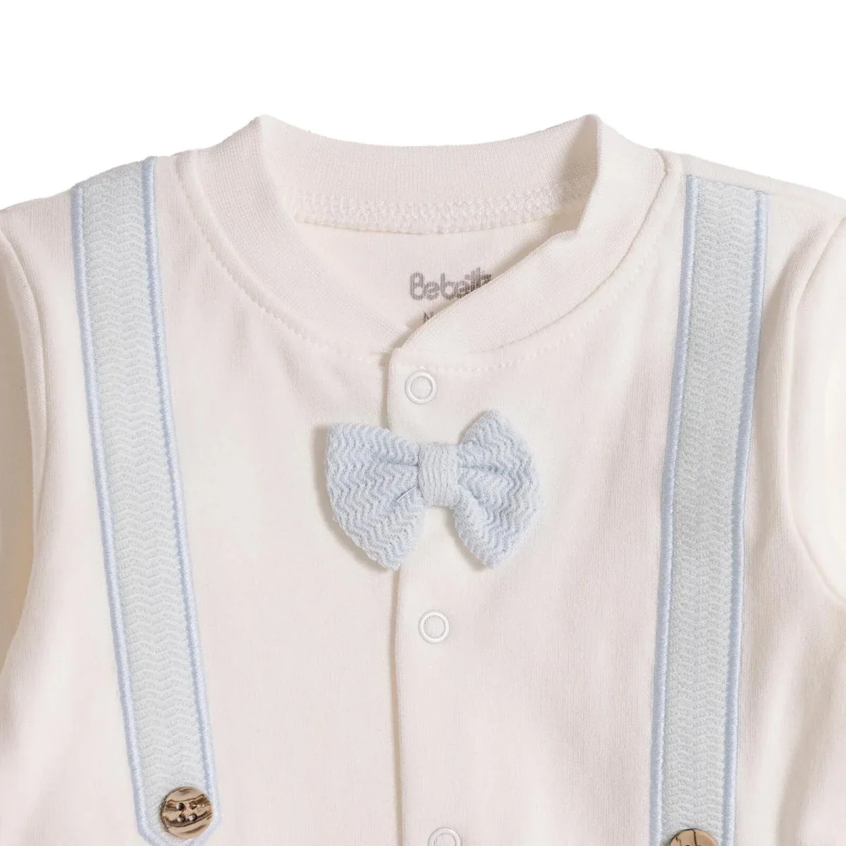 Bebetto Boys Sweatshirt & Footed Bottom Set Long Slee - Blue - Image 5