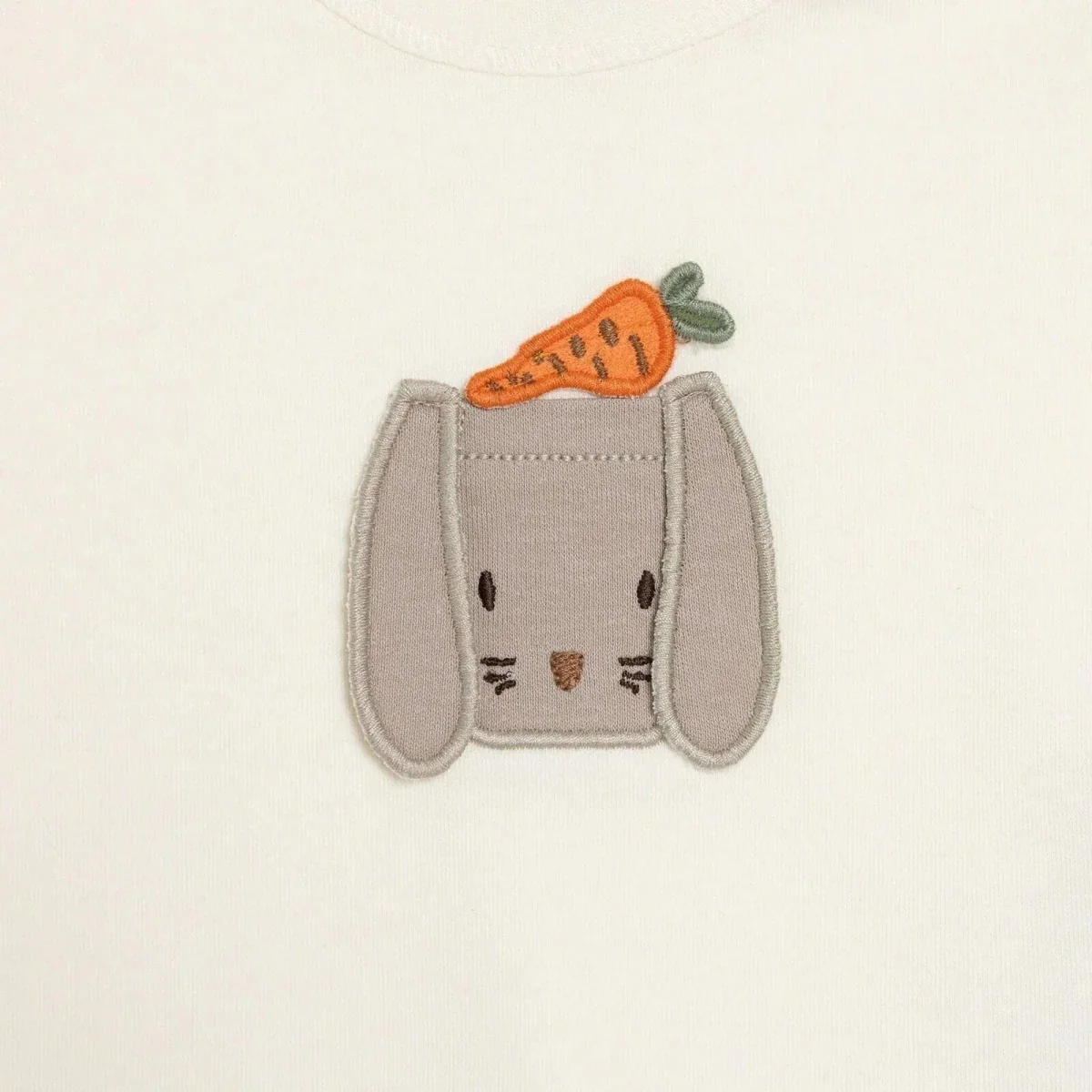 Bebetto Boys T-shirt & Footless Bottom Set Animal Print Baby Carrot Crew Neck Full Length Short Slee - Brown - Image 4
